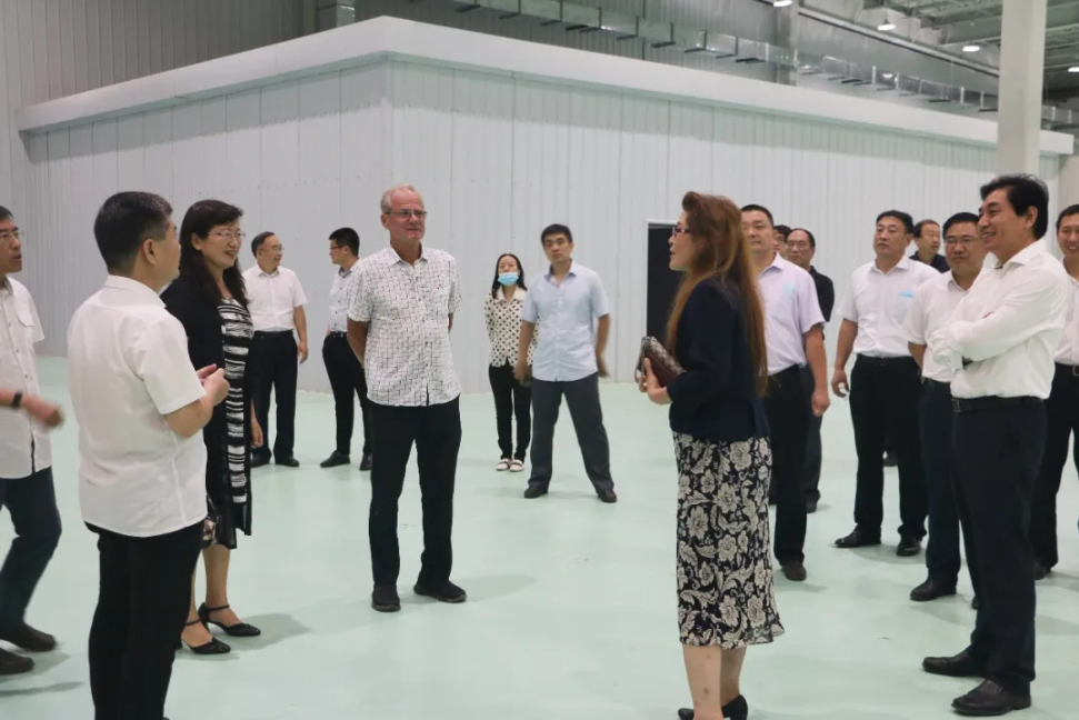 省市一体化领导小组考察调研格林堡绿色建设科技有限公司