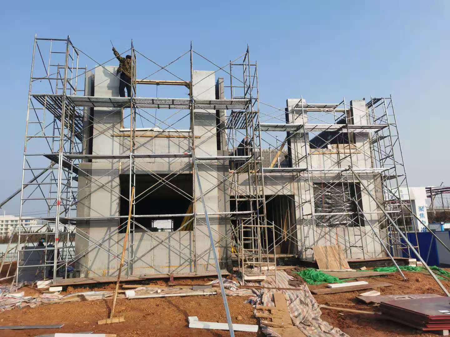 格林堡样板房搭建及施工培训